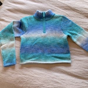 Frankies Bikinis knit wool half zip pullover